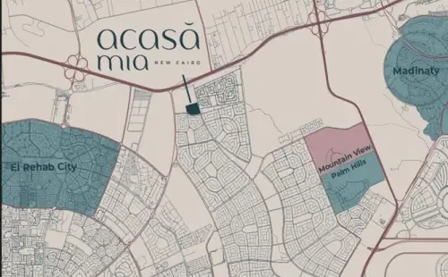 كمبوند اكاسا ميا التجمع الخامس - Acasa Mia New Cairo Compound